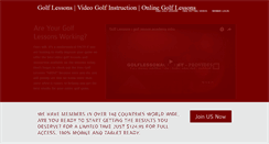 Desktop Screenshot of golflessonacademy.com